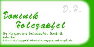 dominik holczapfel business card